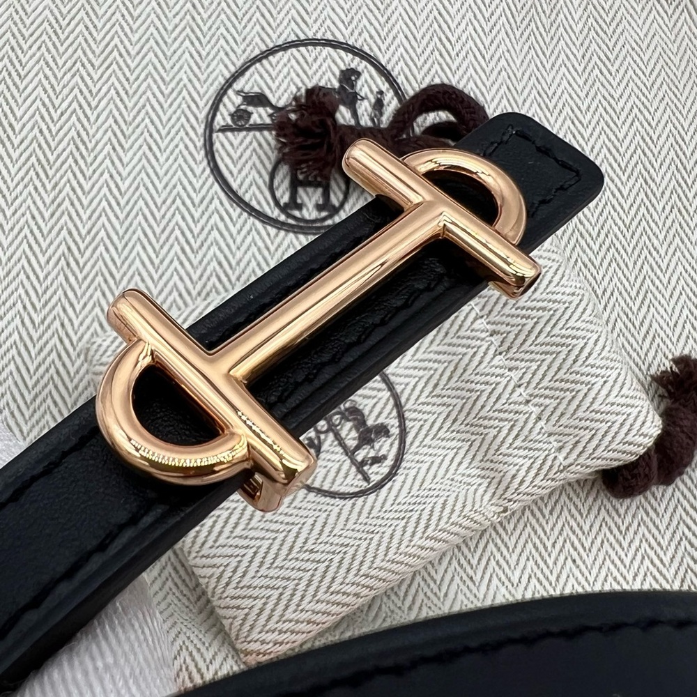 Authentic Hermes Brand New Reversible Gamma 13mm leather belt - Picture 13 of 17